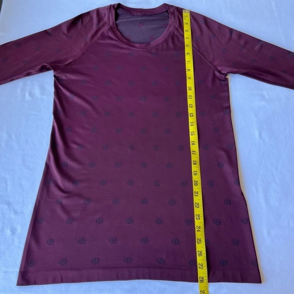 *FIRM PRICE* Lululemon Swiftly Tech long sleeve top 2.0 Yoga Pop Cassis black